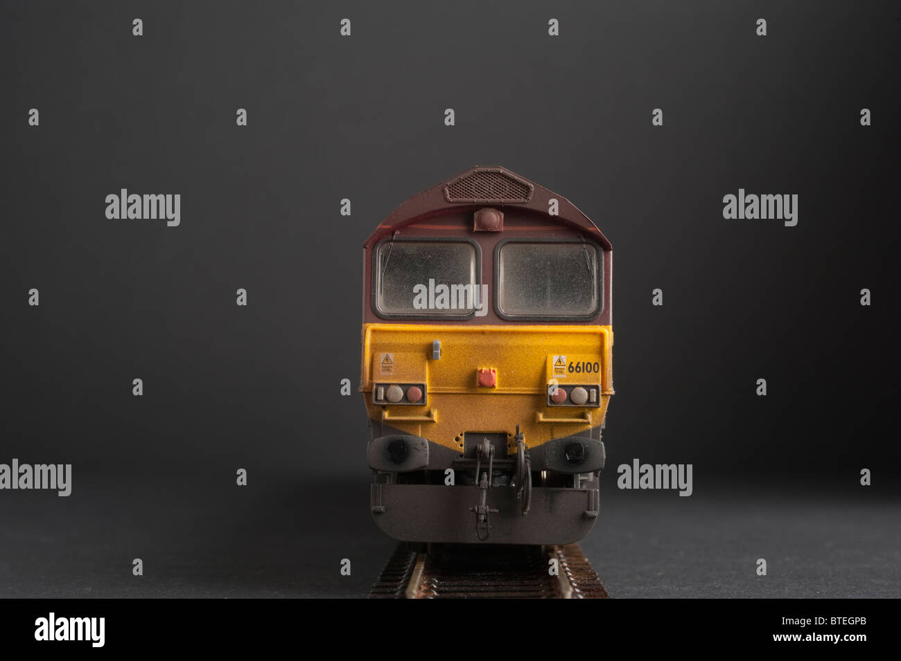 Locomotive Diesel de la classe 66 dans l'état Banque D'Images