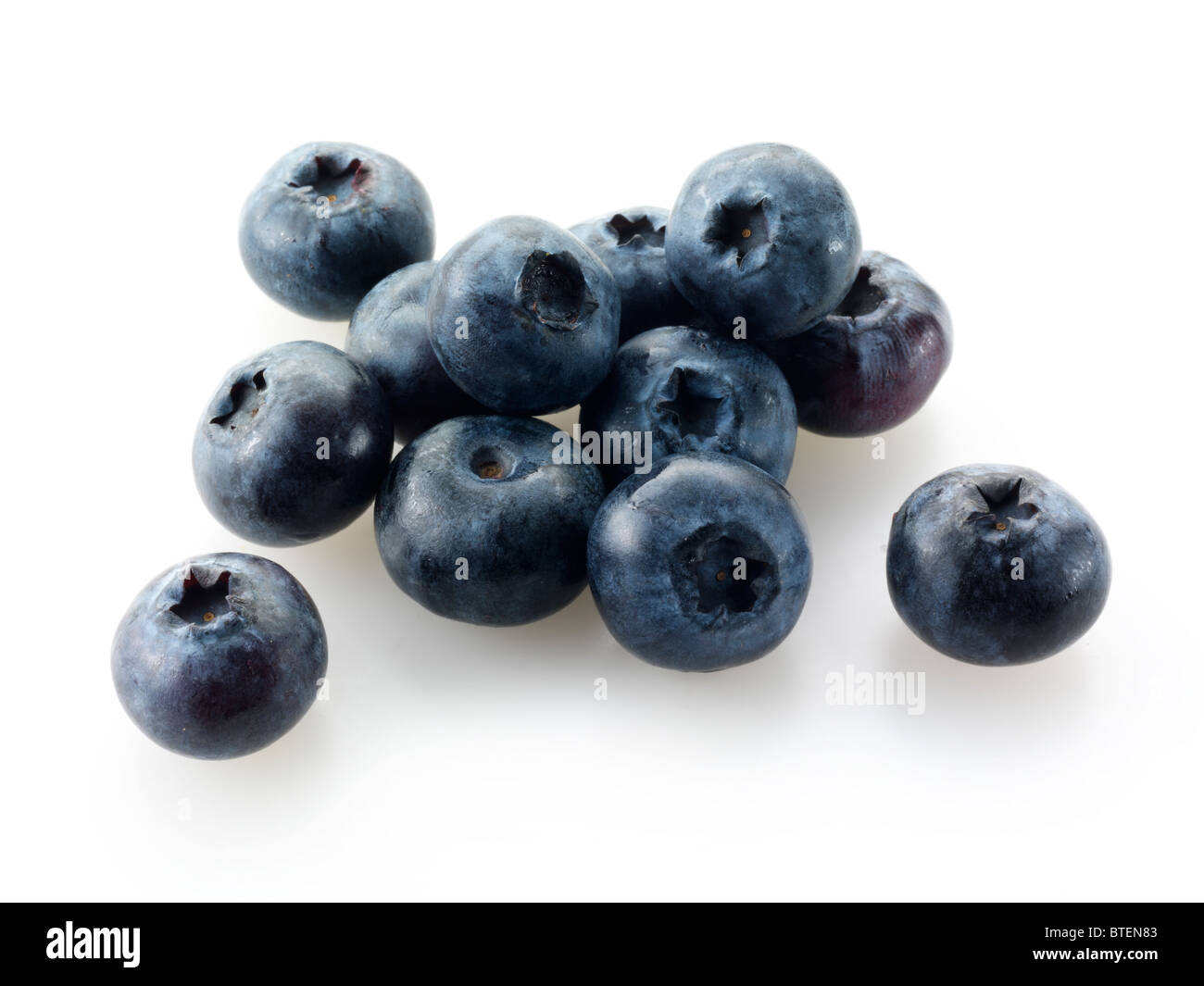 Fruits bleuets entiers Banque D'Images