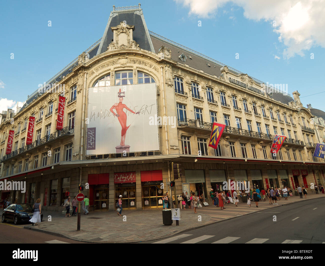 Magasin Galeries Lafayette à Dijon, Bourgogne, France Banque D'Images