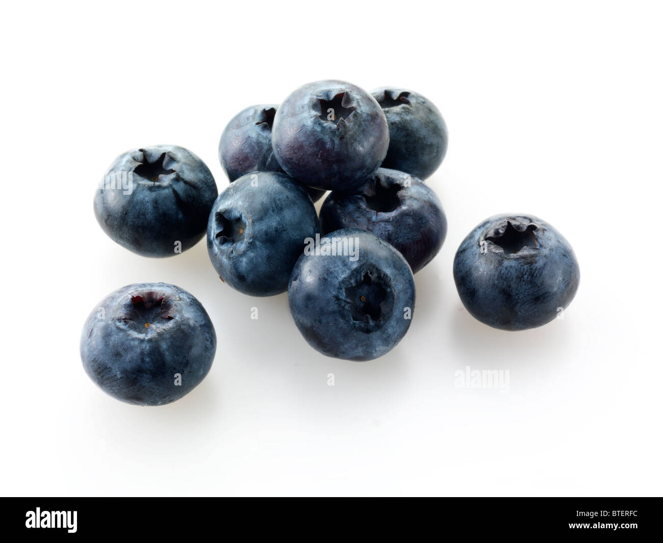 Fruits bleuets entiers Banque D'Images