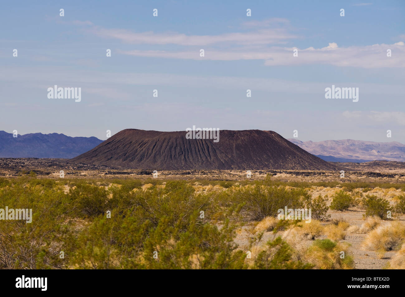 Amboy Crater cone - Californie, États-Unis Banque D'Images