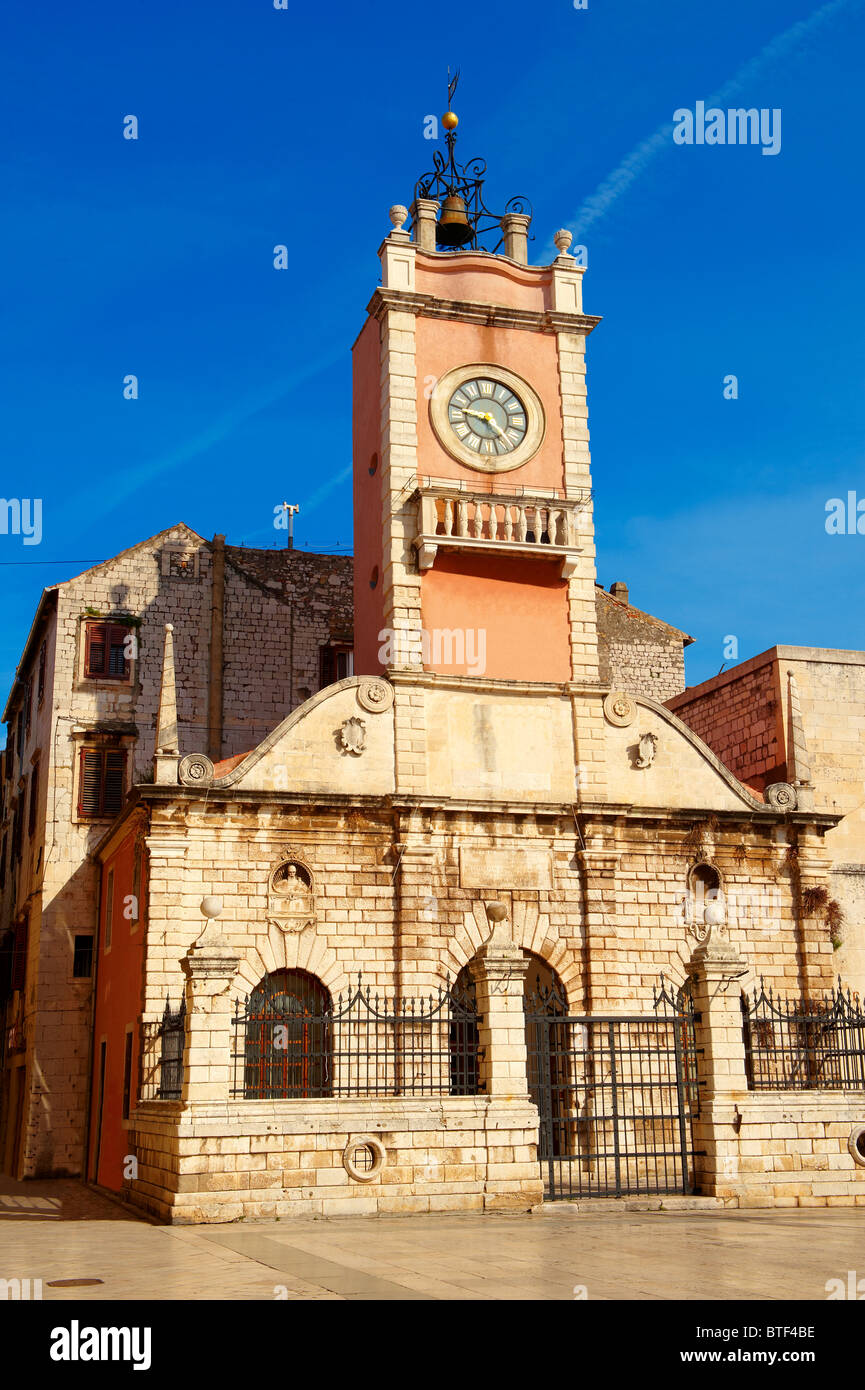 Tour de garde de la fin de la renaissance de Zadar - 1562. La place des peuples, Croatie Banque D'Images