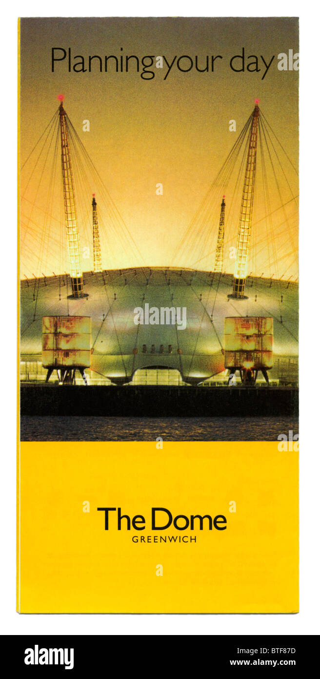 Plan de déploiement de l'expérience du millénaire exposition de 2000, le Dôme, Greenwich, London, England Banque D'Images
