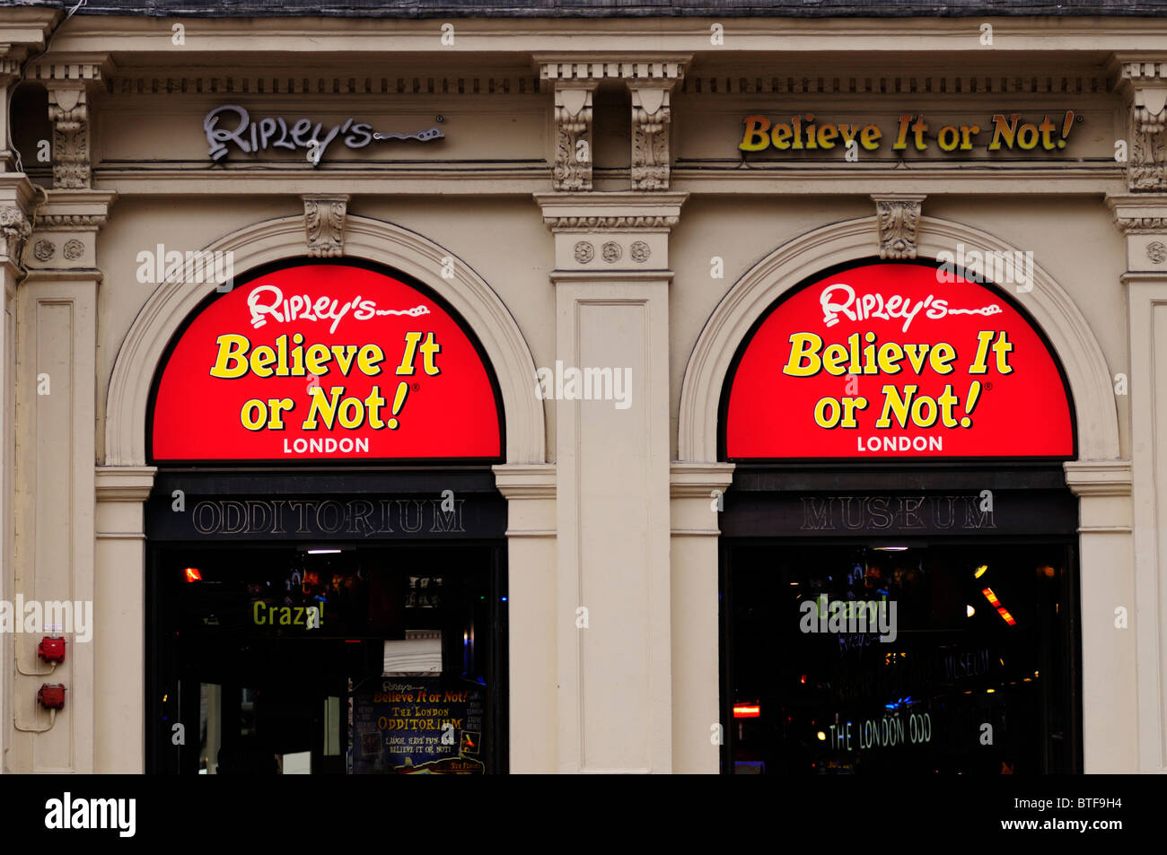Ripleys Believe it or Not Odditorium Museum, Piccadilly Circus, Londres, Angleterre, Royaume-Uni Banque D'Images
