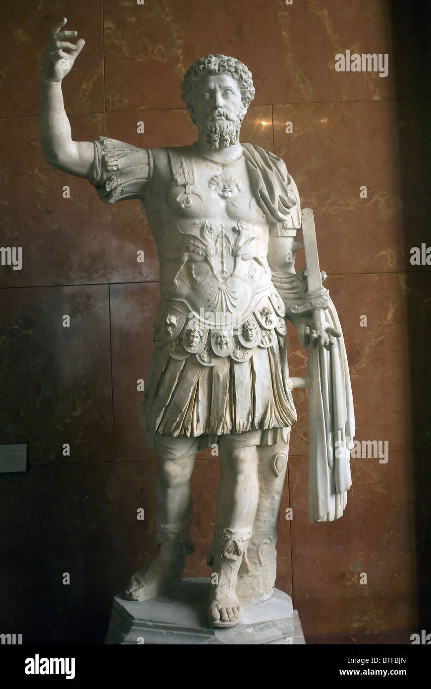 Statue art romain. Musée du Louvre Banque D'Images