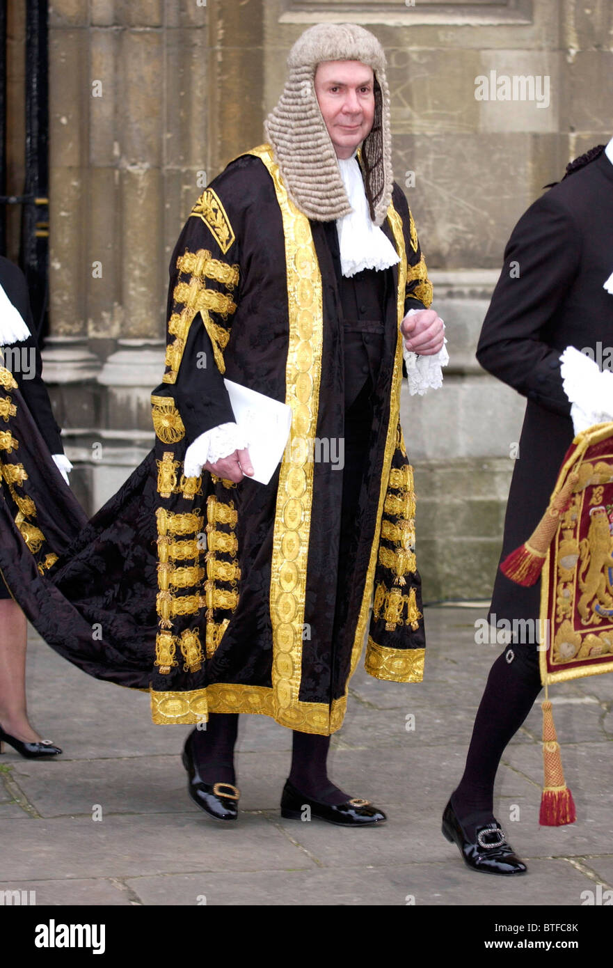 Lord Irvine de Lairg, Lord Chancelier Derry Irvine, à la Cathédrale de Canterbury, Kent, UK Banque D'Images