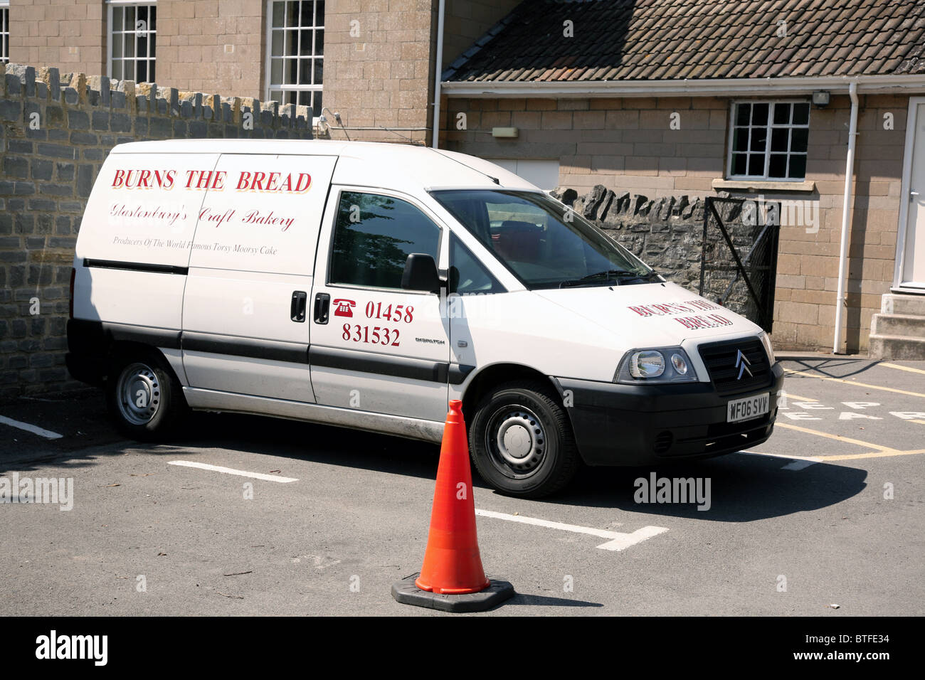 Burns le pain dans le Somerset Glastonbury Banque D'Images