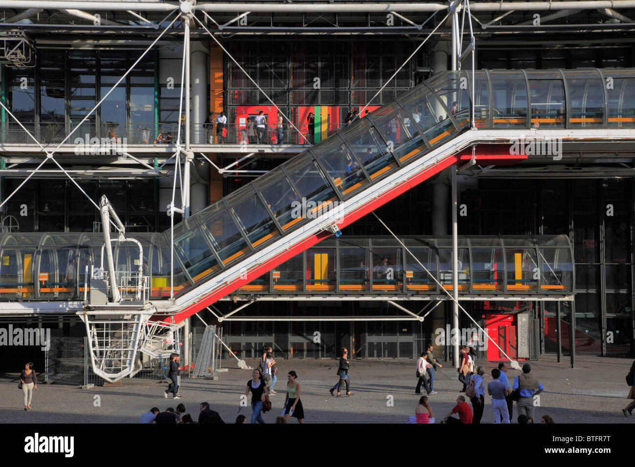 France, Paris, Centre Georges-Pompidou, centre d'art moderne, Banque D'Images