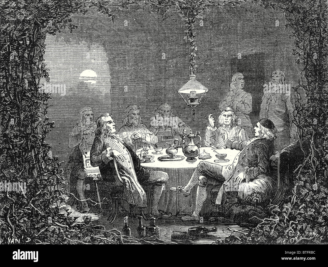 Le cercle de fous, ou Watt's private parties à sa succession Heathfield Banque D'Images