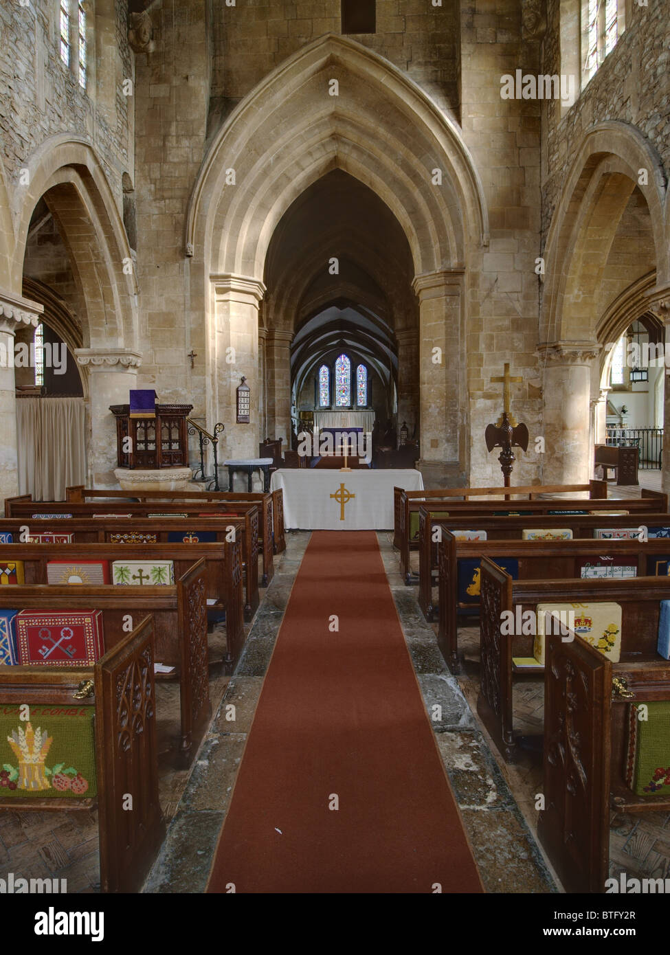 Tous Cannings, Wiltshire, l'église de Tous les Saints Banque D'Images