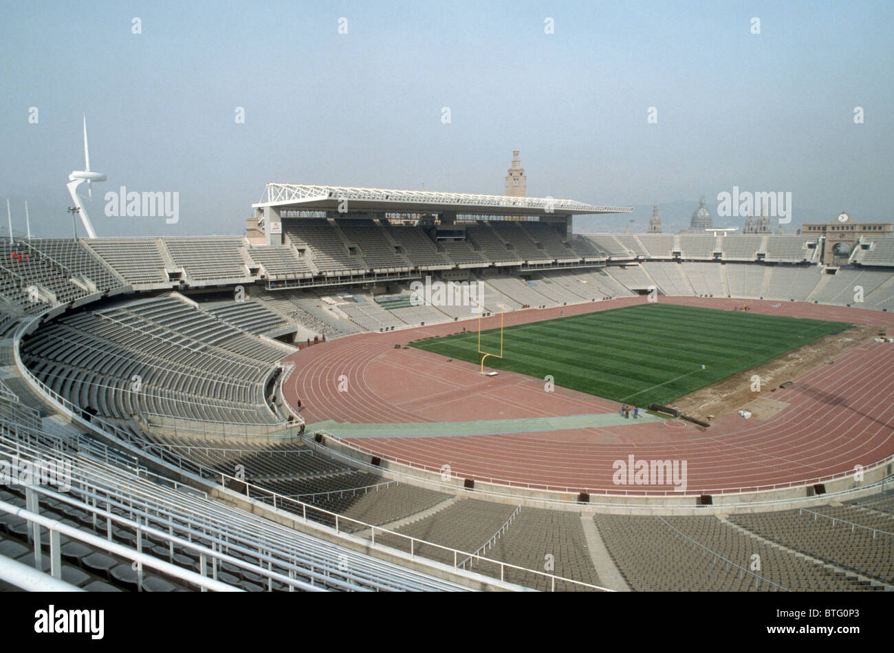Espagne Barcelone STADE OLYMPIQUE POUR LES JEUX DE 1992 Banque D'Images