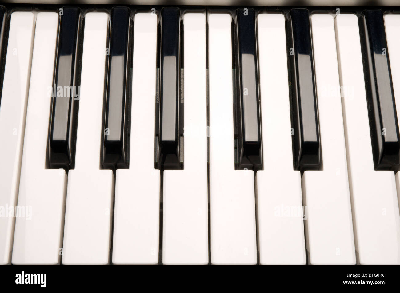 Touches de piano Banque D'Images