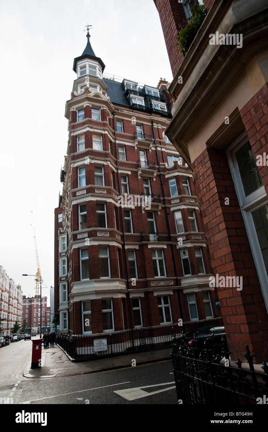 Bloc appartement victorien à Londres Banque D'Images