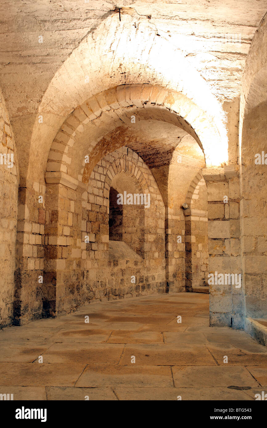 Crypte de la cathédrale (Saint-Etienne), Auxerre, Yonne, Bourgogne, France Banque D'Images
