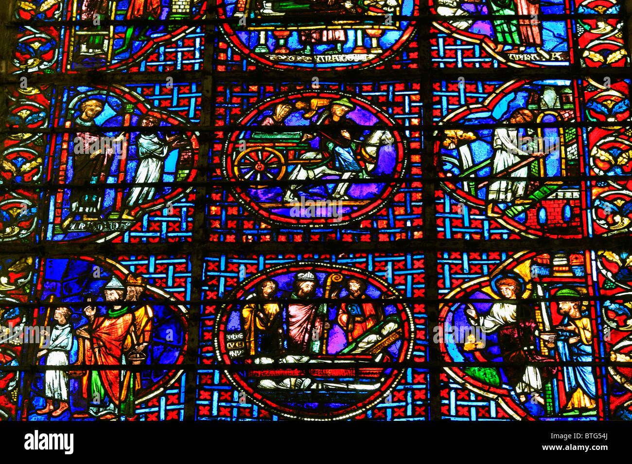 La Cathédrale (Saint-Etienne), Auxerre, Yonne, Bourgogne, France Banque D'Images