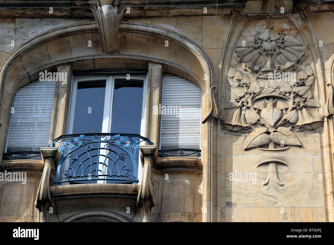 Bâtiment art nouveau, à Nancy, Meurthe-et-Moselle, Lorraine, France Banque D'Images