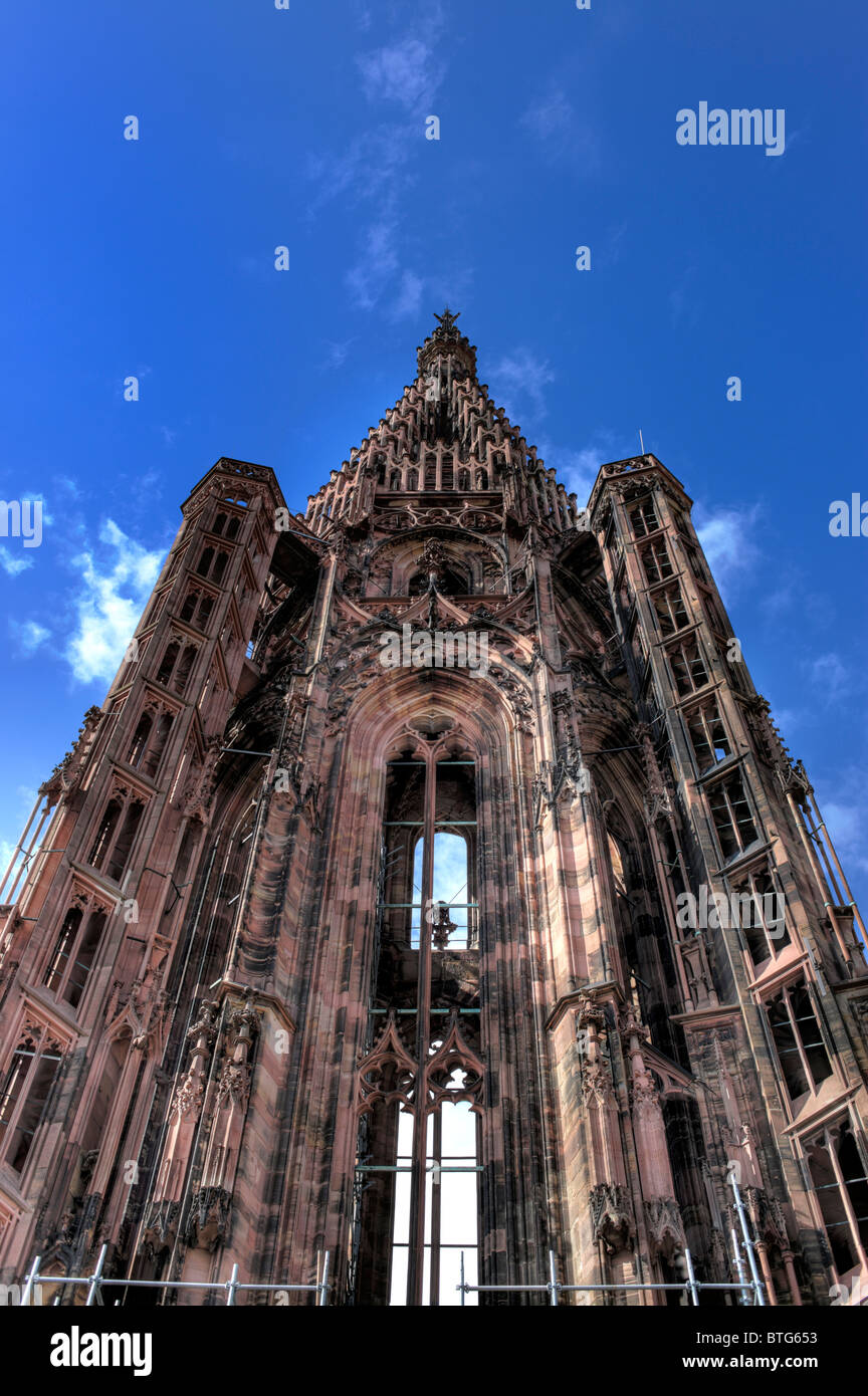 La cathédrale de Strasbourg, Strasbourg, Alsace, France Banque D'Images