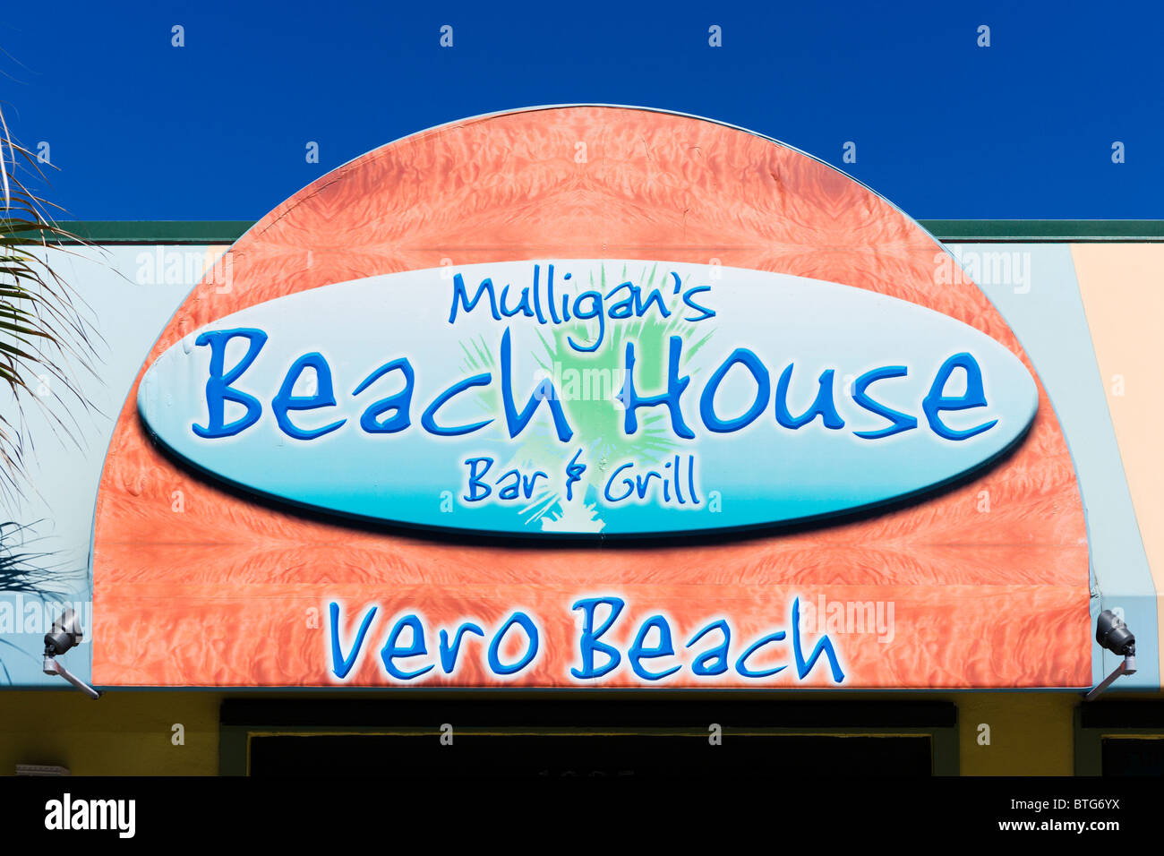 Mulligan's Beach House Bar and Grill, Vero Beach, Treasure Coast, Florida, USA Banque D'Images