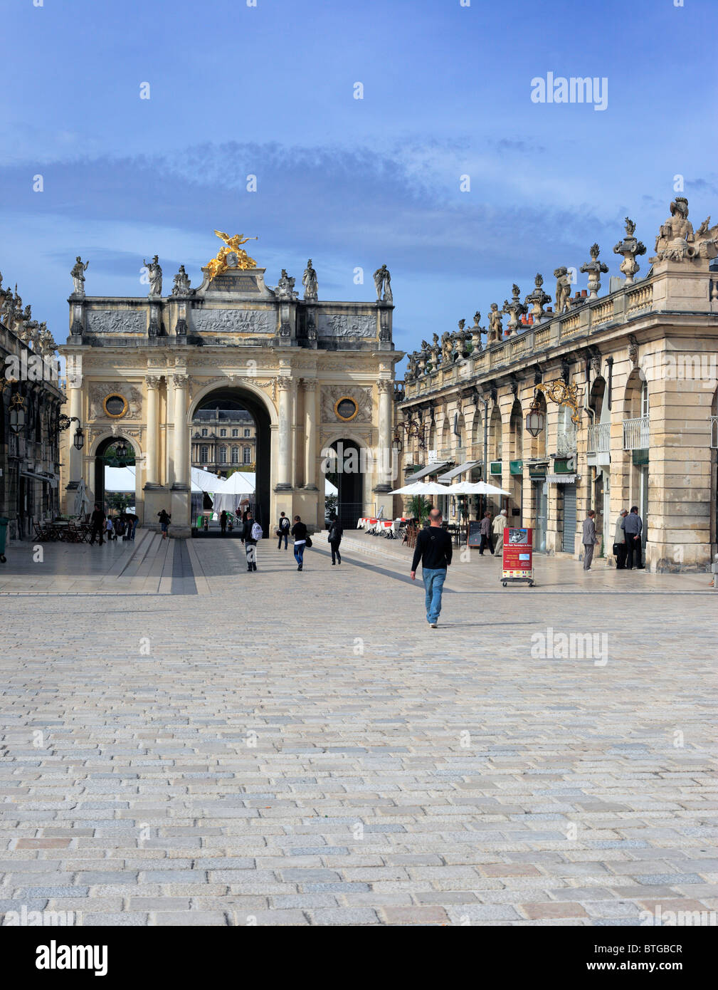 Arc de Triomphe, Place Stanislas, Nancy, Meurthe-et-Moselle, Lorraine, France Banque D'Images