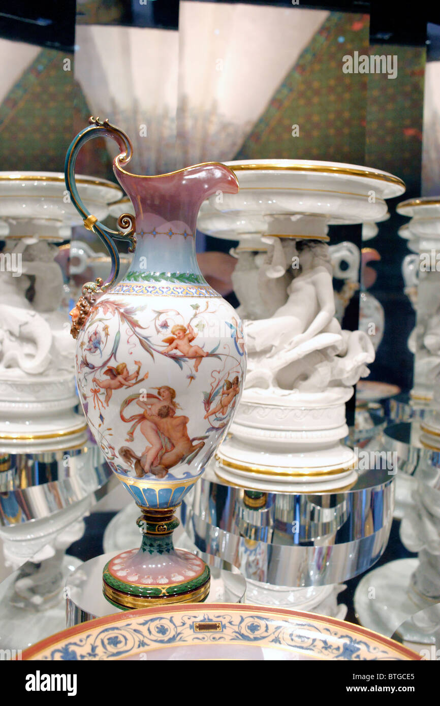 Musée de porcelaine de Meissen, Meissen, Saxe, Allemagne Banque D'Images