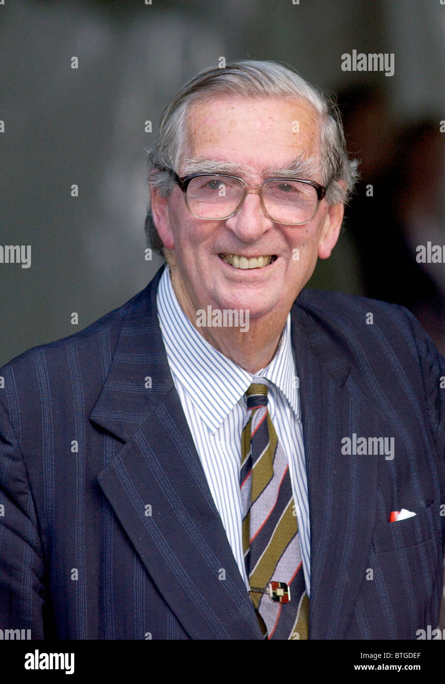 Denis Healey lors d'une fête organisée par le diffuseur de célébrité Sir David Frost à Chelsea Banque D'Images