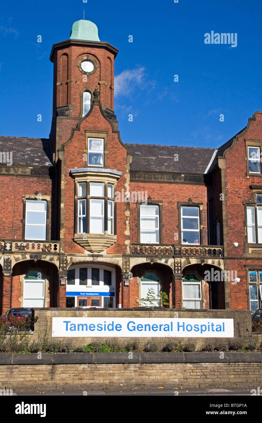 Tameside General Hospital, Ashton en vertu de Lyne, Tameside, Greater Manchester, Angleterre, RU Banque D'Images