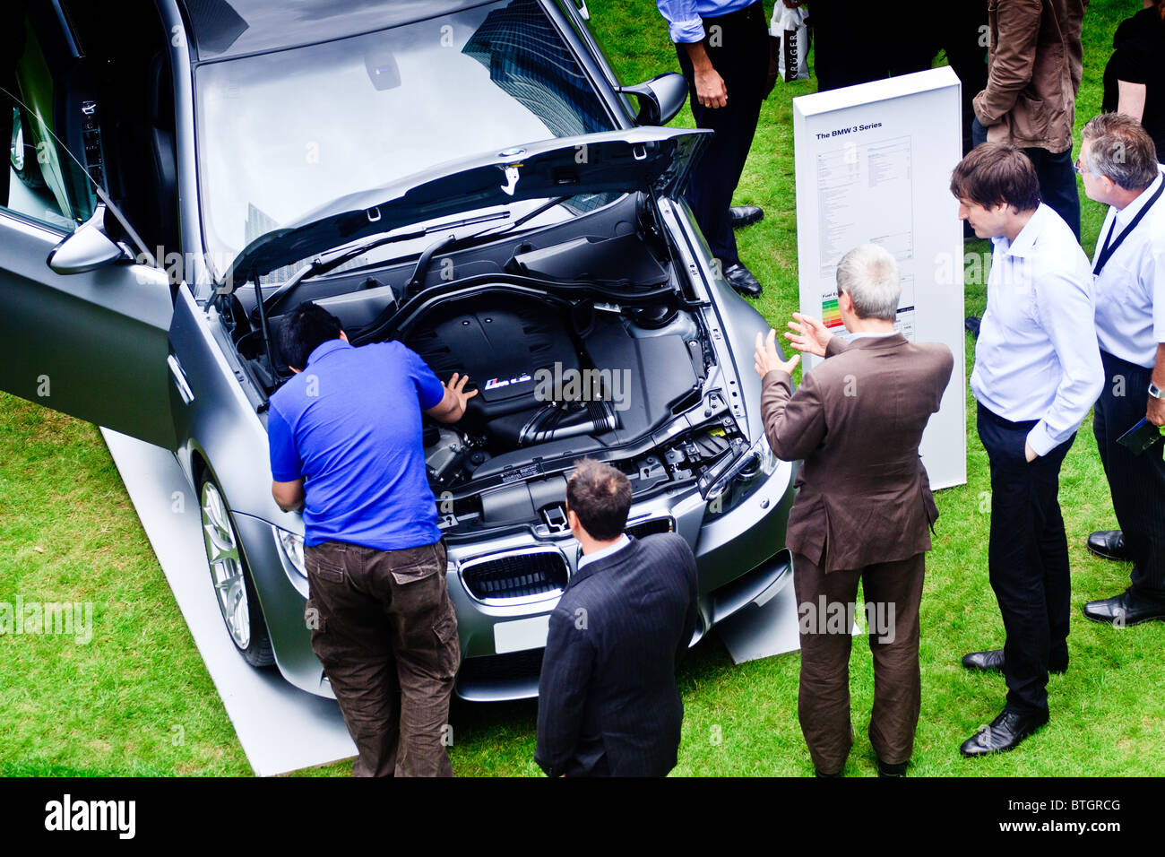 La Motor Expo à Canary Wharf Londres en 2011 Banque D'Images