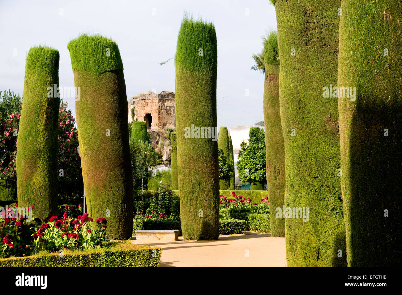 L'Alcazar de los Reyes Cristianos Cordoue Espagne Andalousie Banque D'Images