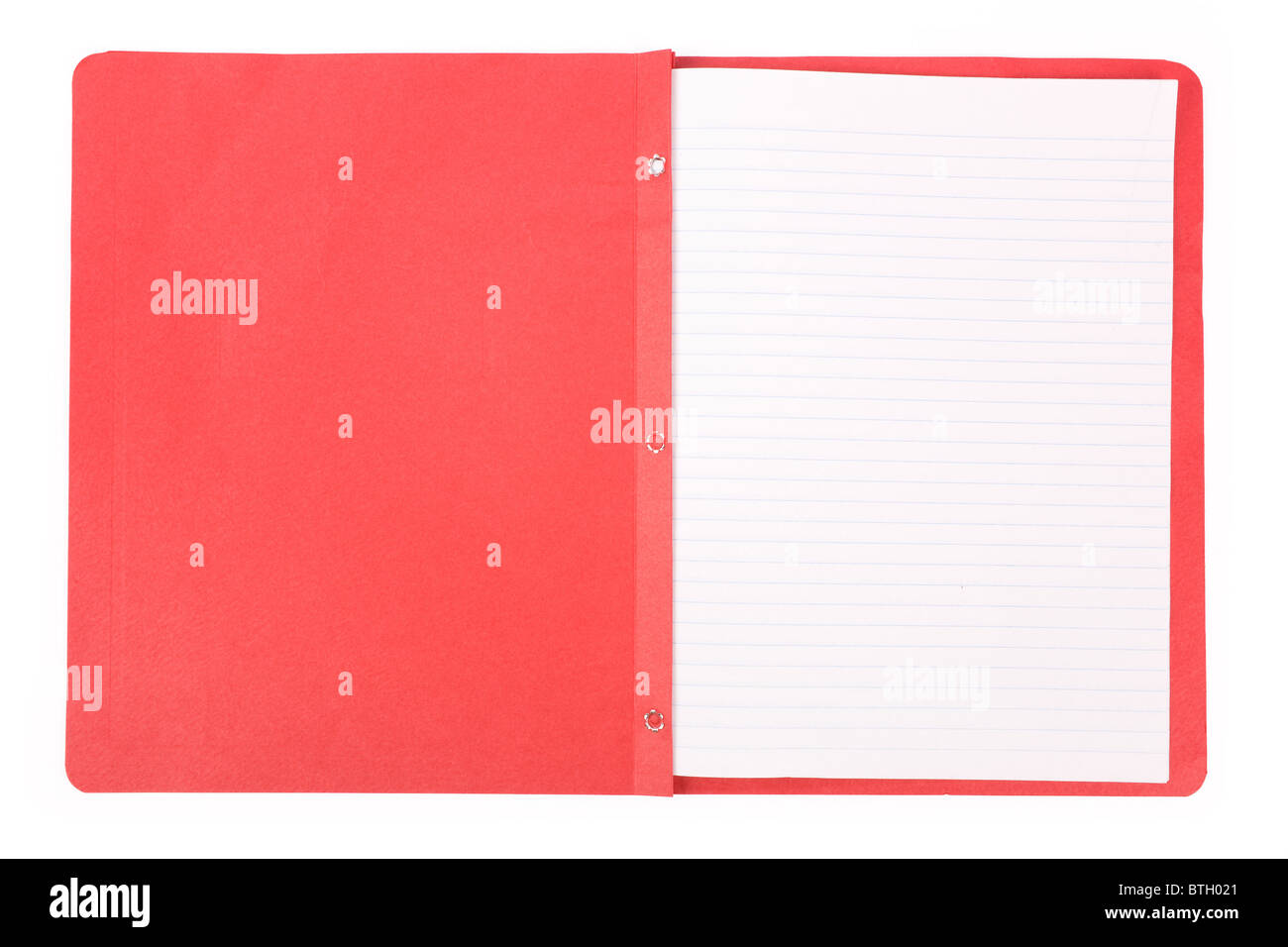 Dossier de fichiers avec fond blanc Banque D'Images