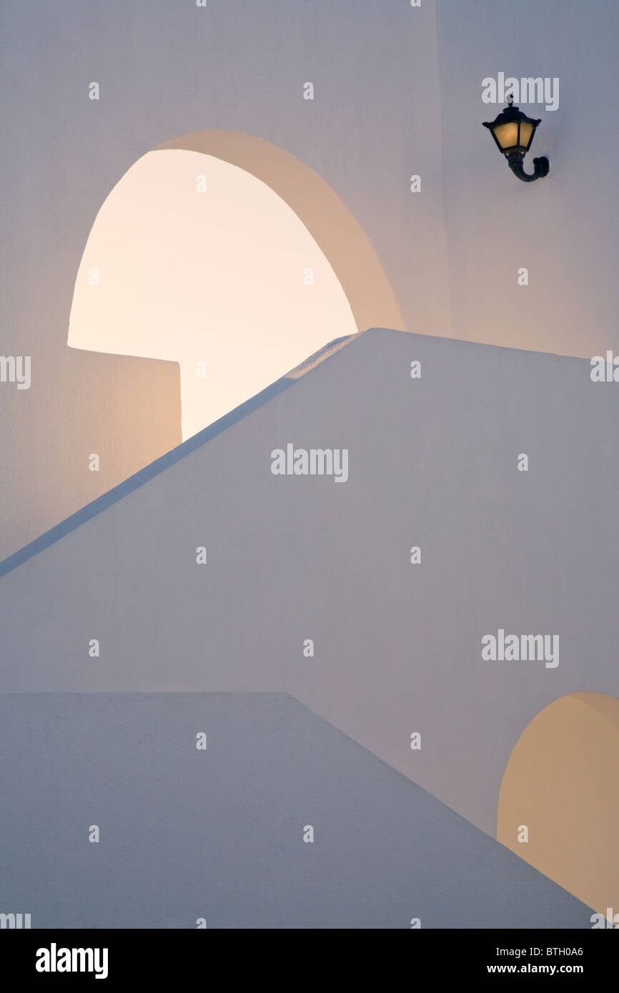 Des détails architecturaux d'un escalier Banque D'Images