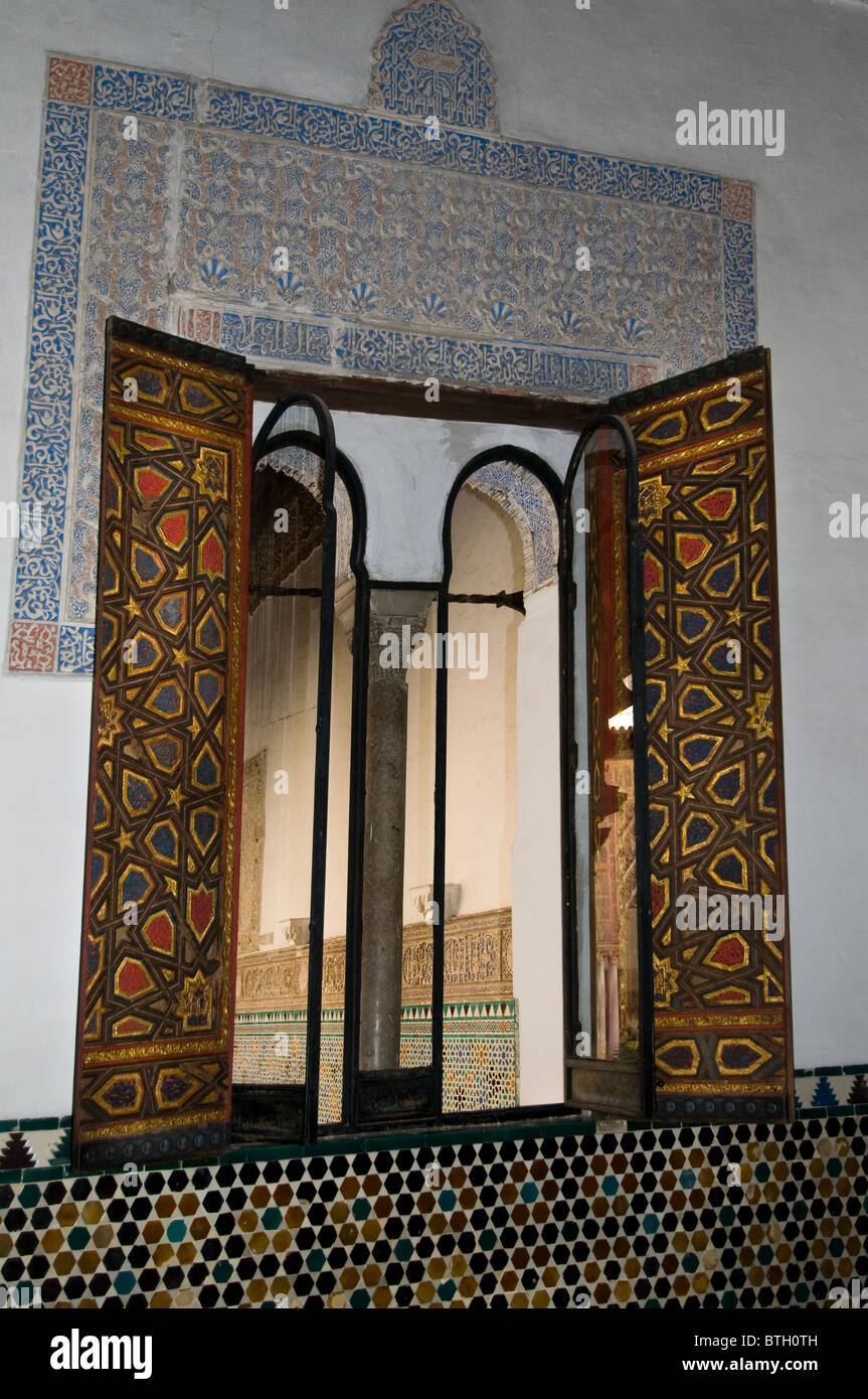 Alcazar Séville Espagne Andalousie mauresque Palais Royal fort. Banque D'Images