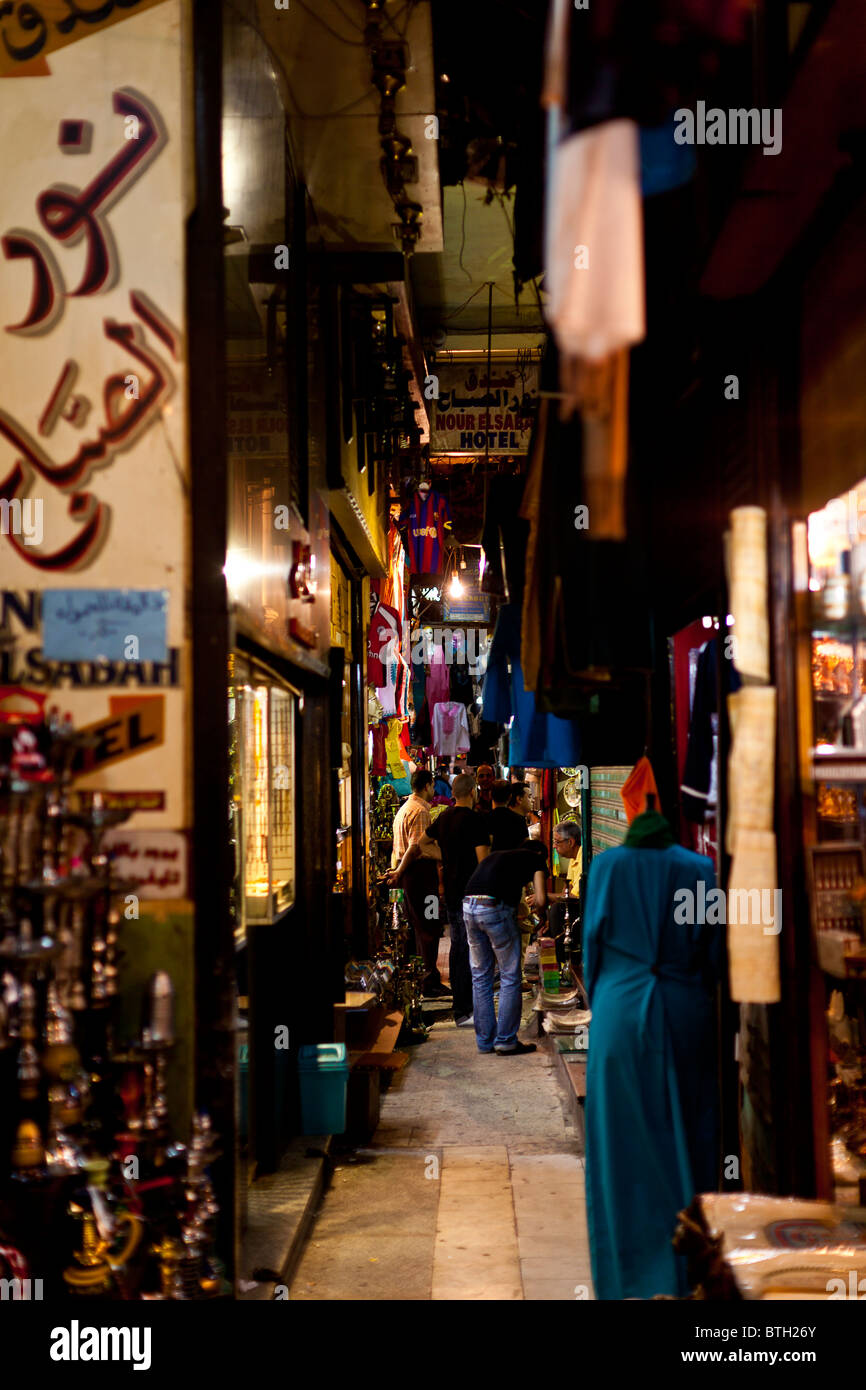 Marché Al-Halili alley. Banque D'Images