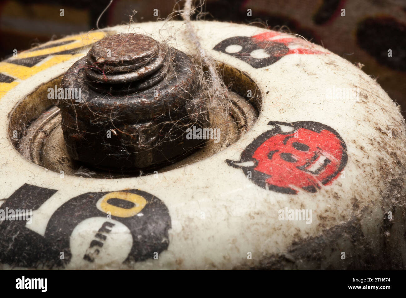 Ancienne roue de skate Banque D'Images