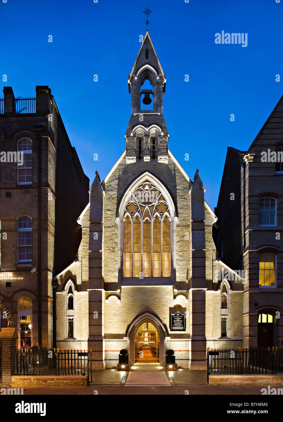 Église catholique romaine de St Monica, Hoxton Square, Londres Banque D'Images