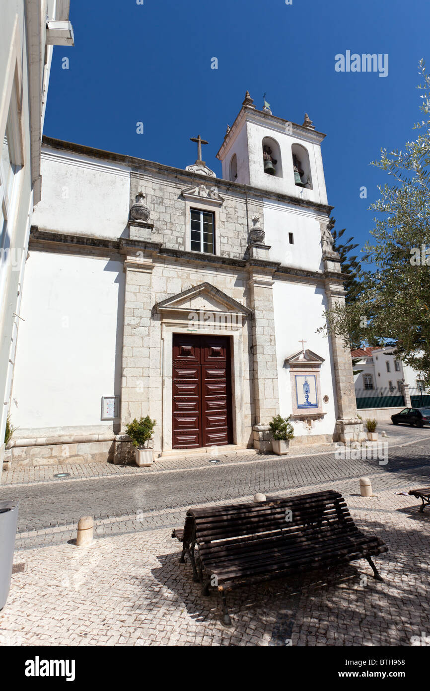 Église de Santo Estevão aussi connu comme sanctuaire Santissimo Milagre. L'architecture de la Renaissance. Ville de Santarém, au Portugal. Banque D'Images