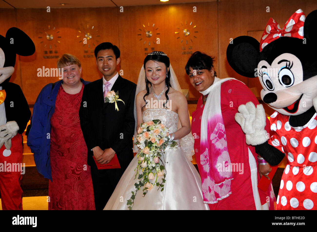 Micky mouse mariage. Banque D'Images