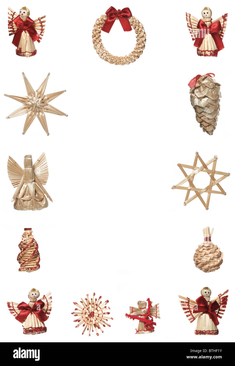 Ornements de Noël allemand Banque D'Images