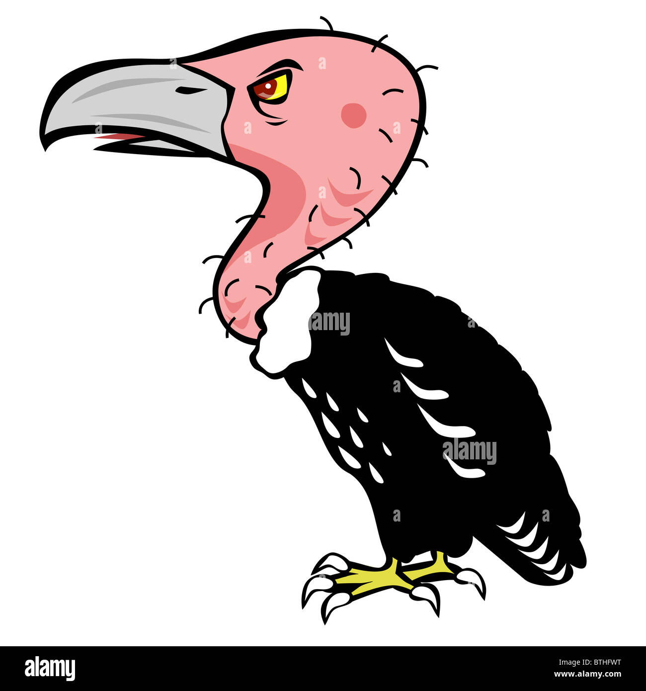 Illustration d'un vautour cartoon Banque D'Images
