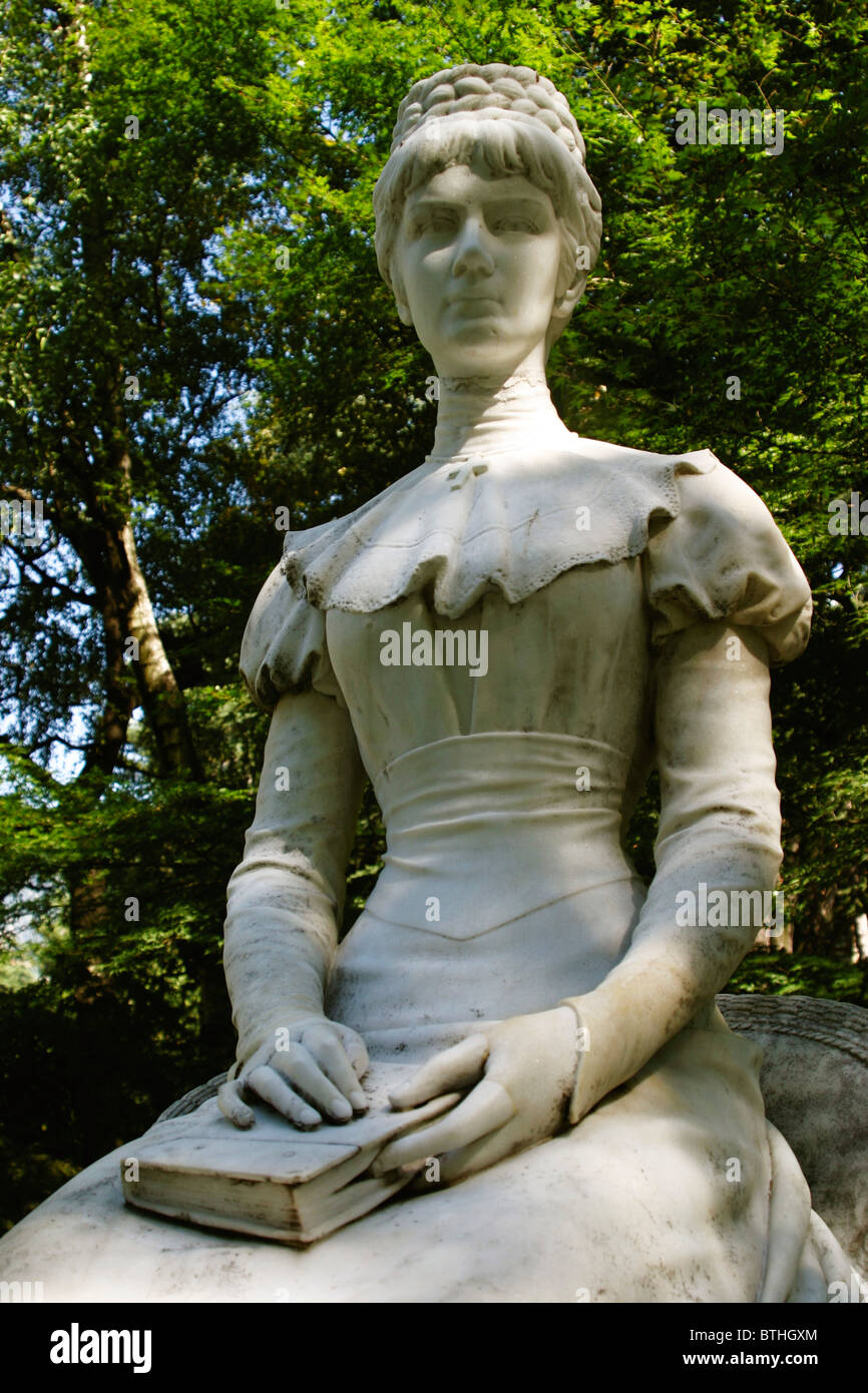 Statue de l'Impératrice Elisabeth dans Meran Banque D'Images