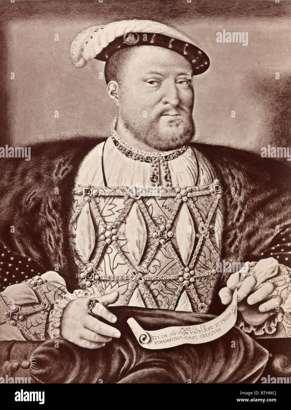 Henry VIII, 1491 - 1547. Roi d'Angleterre. Banque D'Images