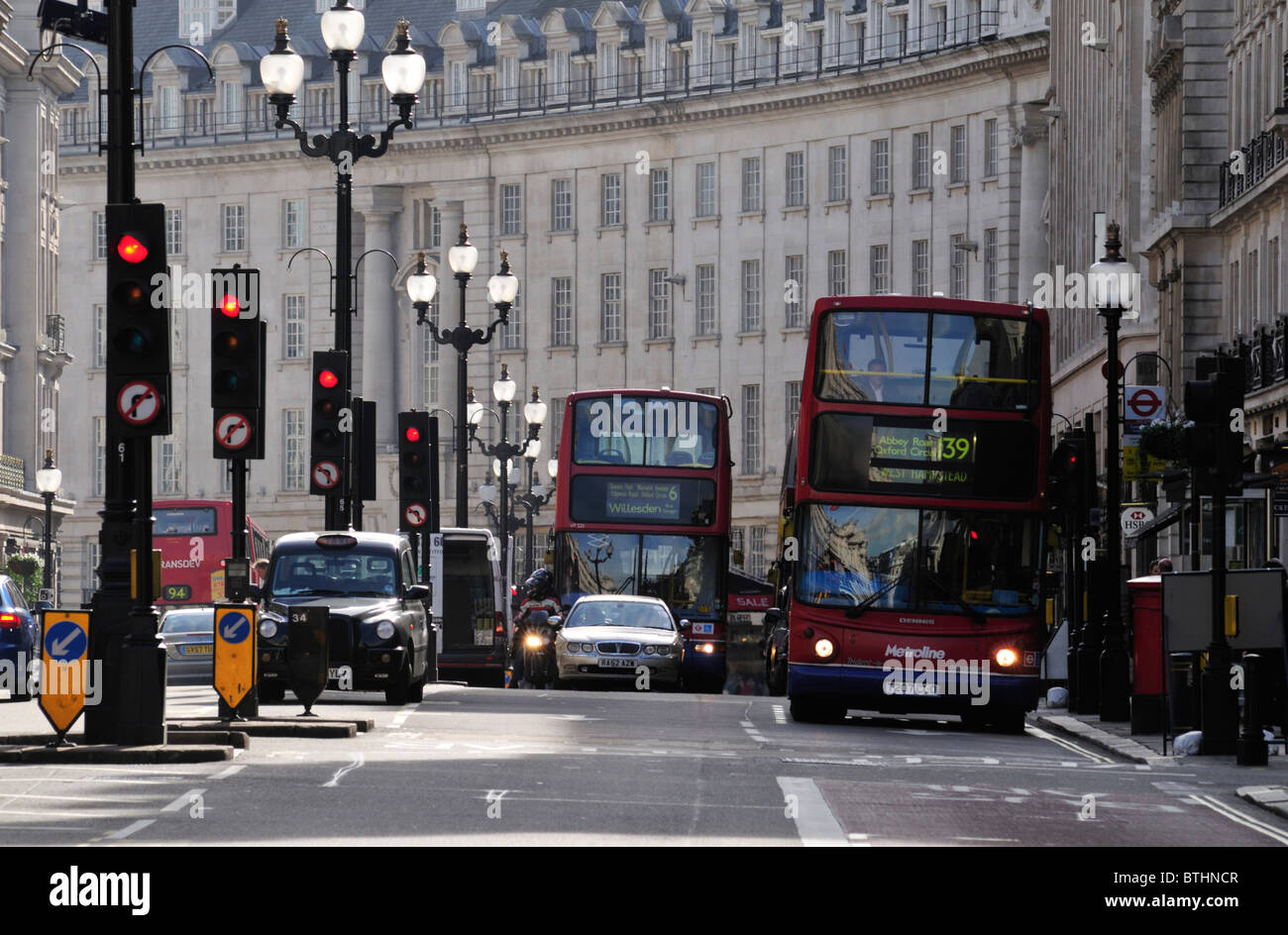 Regent Street, Londres W1, Royaume-Uni Banque D'Images