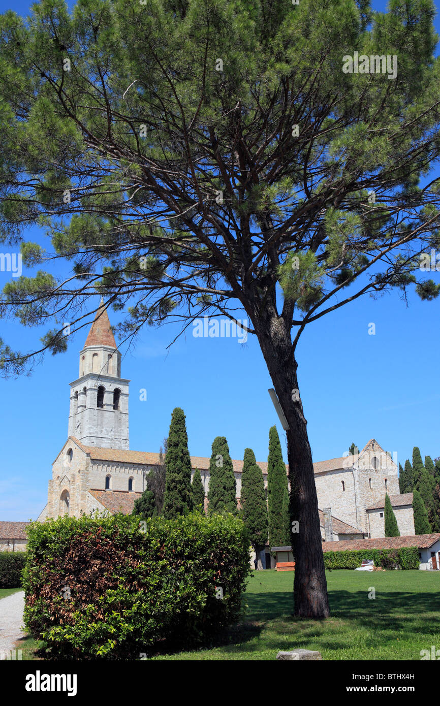 Basilique Santa Maria Assunta (1031), Aquileia, Frioul-Vénétie Julienne, Italie Banque D'Images