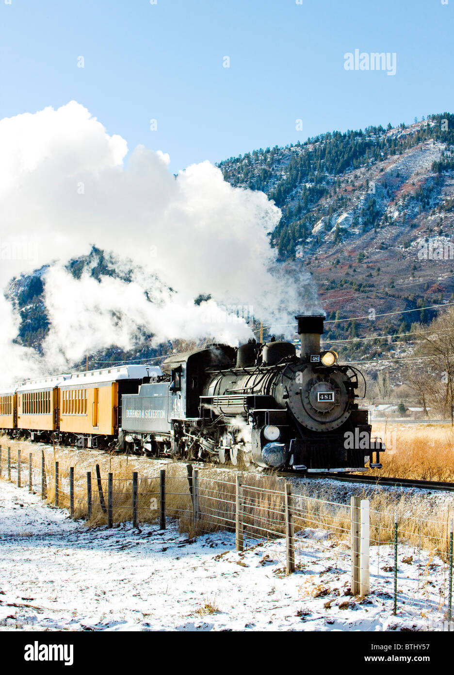 Durango and Silverton Narrow Gauge Railroad, Colorado, USA Banque D'Images