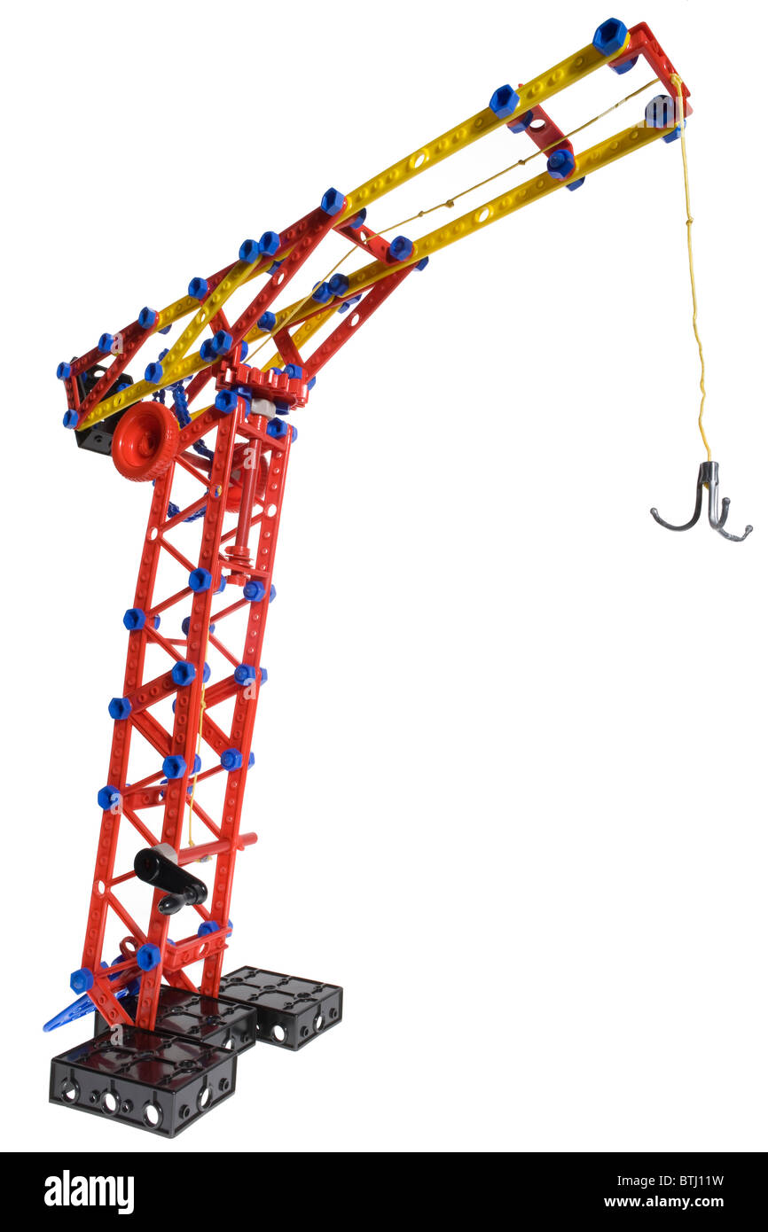 Grue Meccano jouet Photo Stock - Alamy