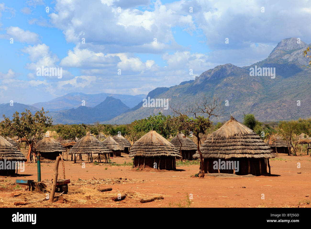 Acholiland, village, en Ouganda, en Afrique de l'Est Banque D'Images