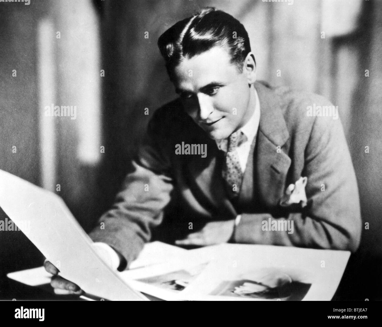 F. Scott Fitzgerald à la fin 1920,s. Banque D'Images