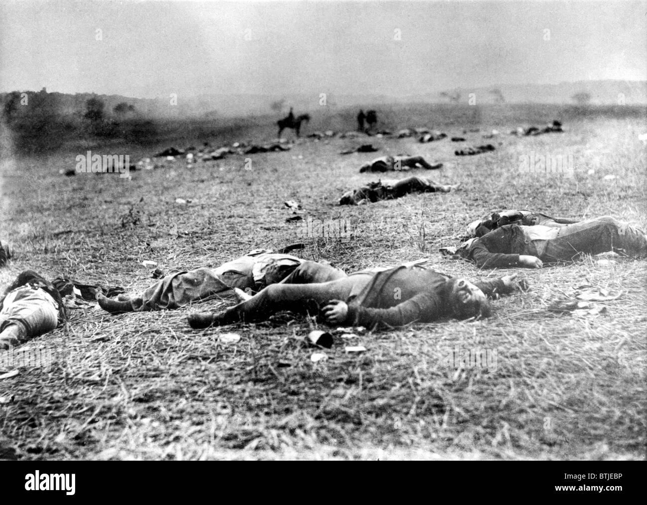 GETTYSBURG place près de la ferme Rose ou Devil's Den sur le champ de bataille de Gettysburg, morts de soldats de l'Union européenne. Photo a été prise Banque D'Images