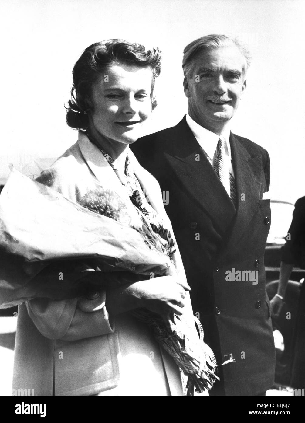 Le Premier ministre britannique Anthony Eden avec femme, Clarissa, ca. 1955 Banque D'Images