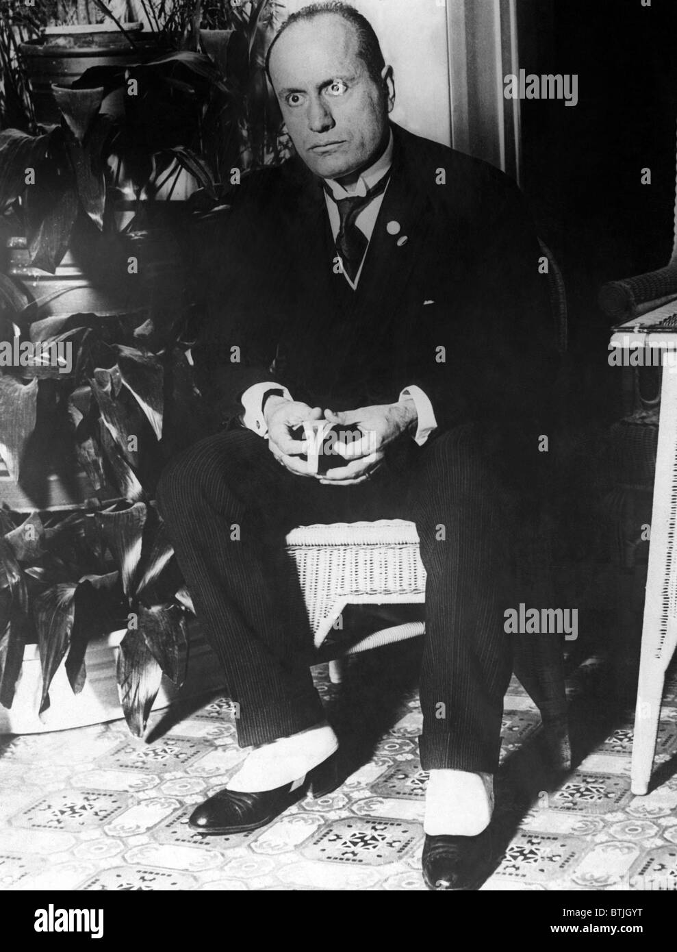 Benito Mussolini (1883-1945), premier ministre et dictateur de l'Italie à partir de 1922-1943, vers 1928. Archives CSU/avec la permission d'Everett Col Banque D'Images