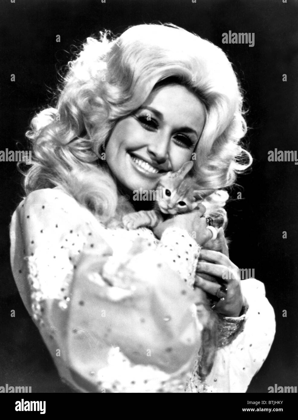 Dolly Parton et ami dans les années 70 Banque D'Images